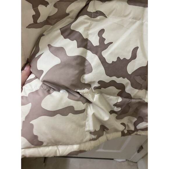 MONCLER BEAUMONT VERMONT WOOL CAMOUFLAGE DOWN JACKET OFF WHITE GREY Used - Picture 7 of 16